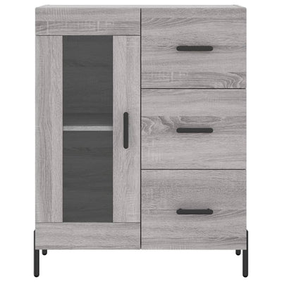 Kaappi harmaa Sonoma 69,5x34x180 cm tekninen puu