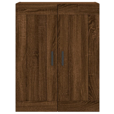 Kaappi ruskea tammi 69,5x34x180 cm tekninen puu