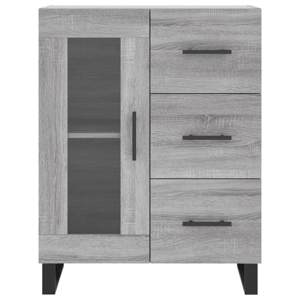 Kaappi harmaa Sonoma 69,5x34x180 cm tekninen puu