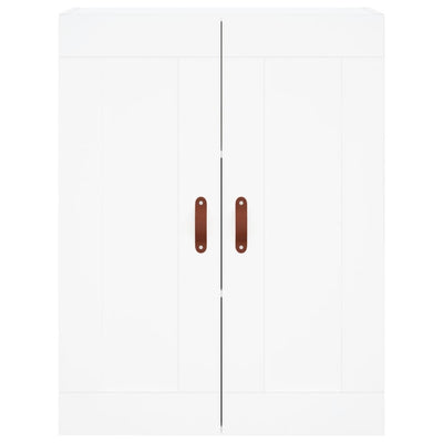 Kaappi valkoinen 69,5x34x180 cm tekninen puu