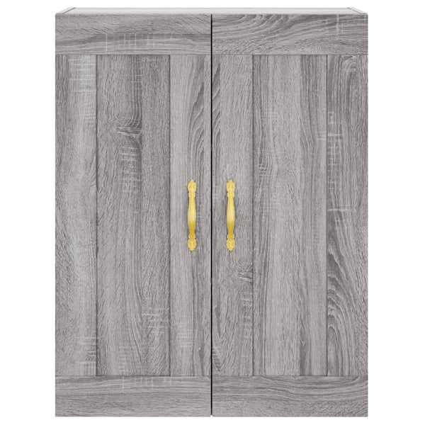 Kaappi harmaa Sonoma 69,5x34x180 cm tekninen puu