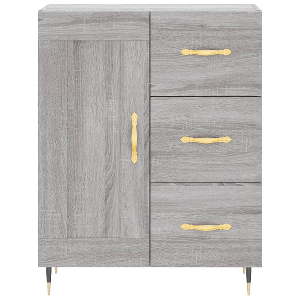 Kaappi harmaa Sonoma 69,5x34x180 cm tekninen puu