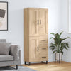 Kaappi Sonoma tammi 69,5x34x180 cm tekninen puu (89)
