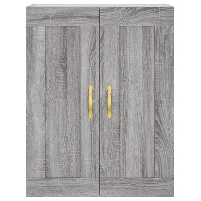 Kaappi harmaa Sonoma 69,5x34x180 cm tekninen puu