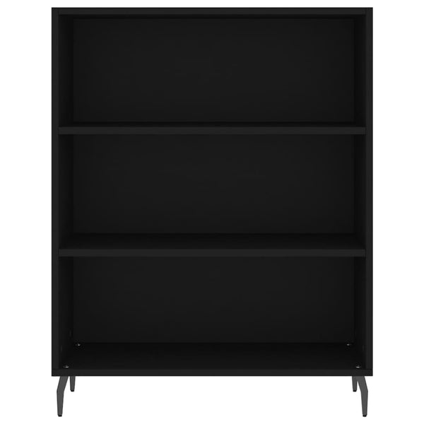 Kaappi musta 69,5x34x180 cm tekninen puu