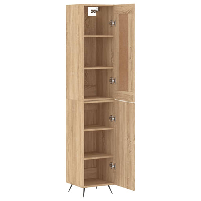 Kaappi Sonoma-tammi 34,5x34x180 cm tekninen puu