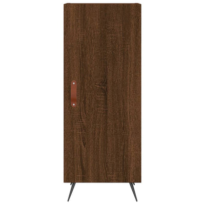 Kaappi ruskea tammi 34,5x34x180 cm tekninen puu