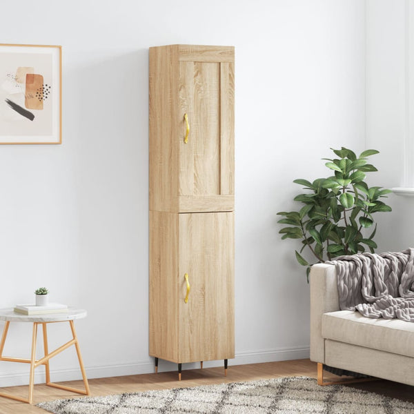 Kaappi Sonoma-tammi 34,5x34x180 cm tekninen puu