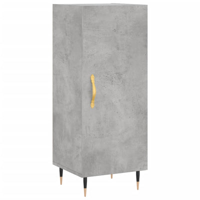 Kaappi betoninharmaa 34,5x34x180 cm tekninen puu