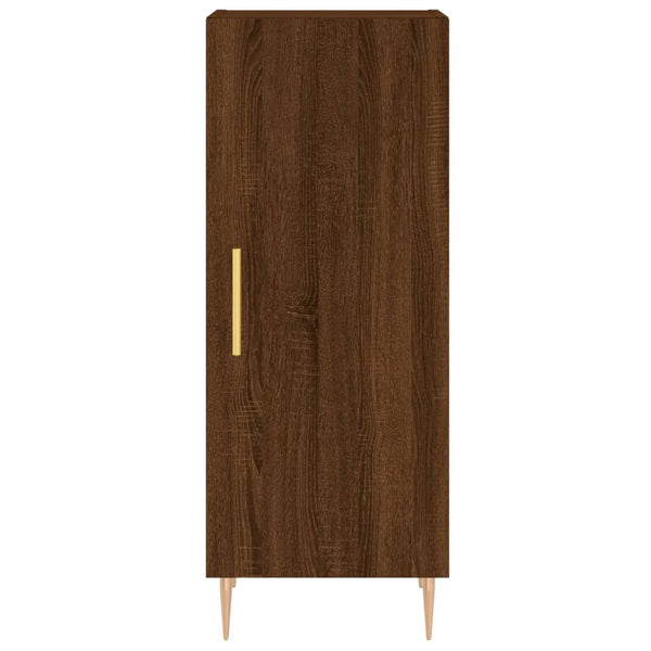 Kaappi ruskea tammi 34,5x34x180 cm tekninen puu