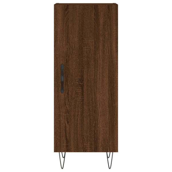 Kaappi ruskea tammi 34,5x34x180 cm tekninen puu