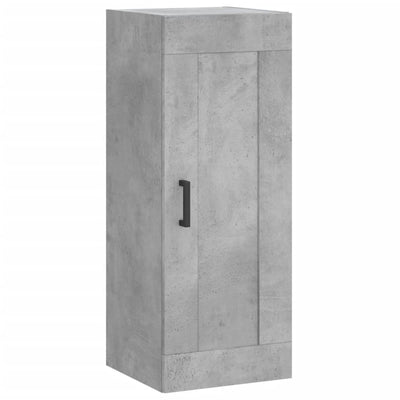 Kaappi betoninharmaa 34,5x34x180 cm tekninen puu