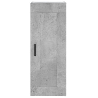 Kaappi betoninharmaa 34,5x34x180 cm tekninen puu