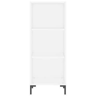 Kaappi valkoinen 34,5x34x180 cm tekninen puu