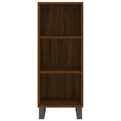 Kaappi ruskea tammi 34,5x34x180 cm tekninen puu