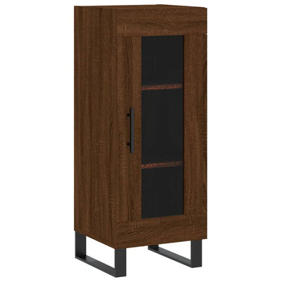 Kaappi ruskea tammi 34,5x34x180 cm tekninen puu