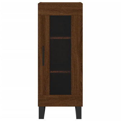 Kaappi ruskea tammi 34,5x34x180 cm tekninen puu