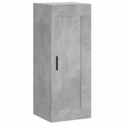 Kaappi betoninharmaa 34,5x34x180 cm tekninen puu