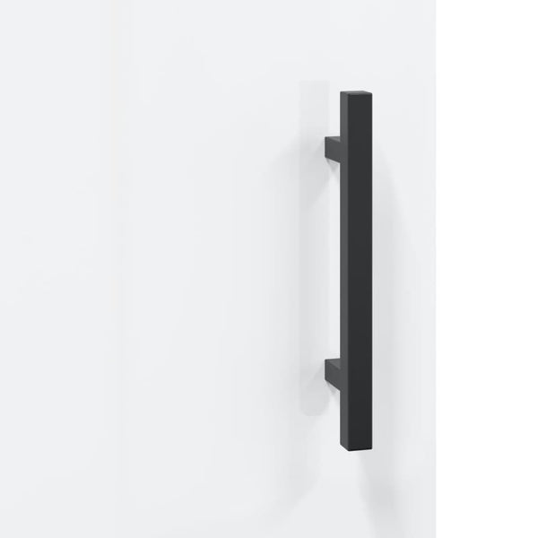 Kaappi korkeakiilto valkoinen 34,5x34x180 cm tekninen puu