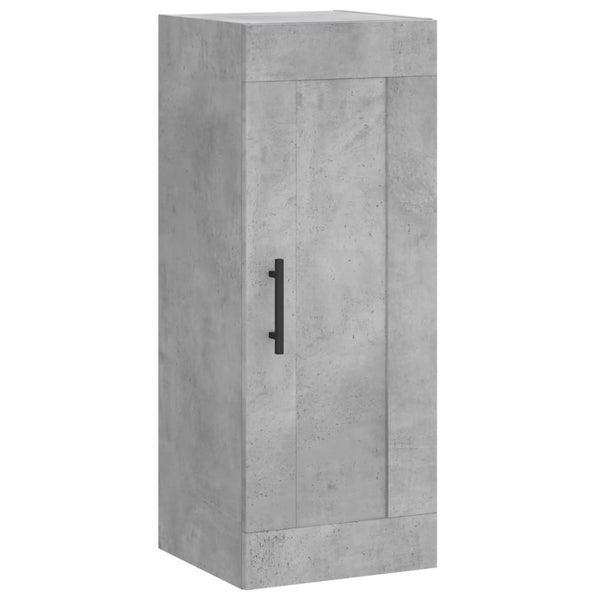Kaappi betoninharmaa 34,5x34x180 cm tekninen puu