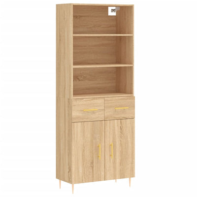 Kaappi Sonoma tammi 69,5x34x180 cm tekninen puu