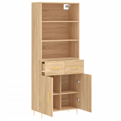 Kaappi Sonoma tammi 69,5x34x180 cm tekninen puu