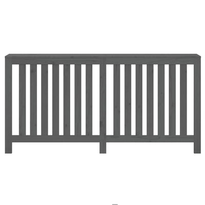 Lämpöpatterin suoja harmaa 169x19x84 cm täysi mänty