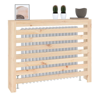 Lämpöpatterin suoja 108,5x19x84 cm täysi mänty