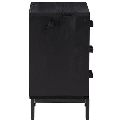 Musta yöpöydät Contact 40x30x55cm (2 kpl mänty)