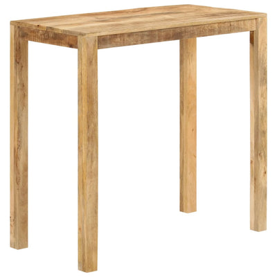 Baaripöytä 112x55x108 cm täysi mangopuu