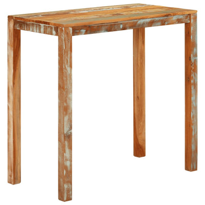 Baaripöytä 112x55x108 cm kierrätetty täyspuu