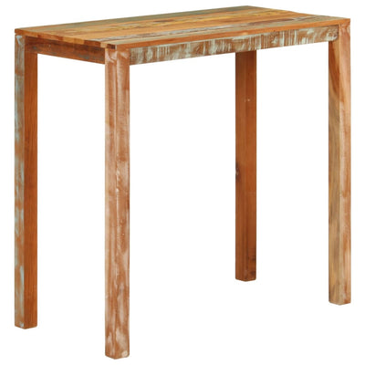 Baaripöytä 112x55x108 cm kierrätetty täyspuu