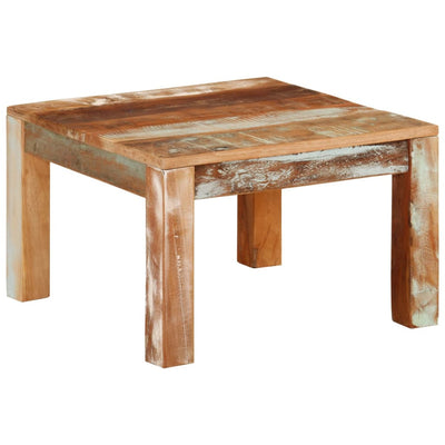 Sohvapöytä 55x55x35 cm kierrätetty täyspuu