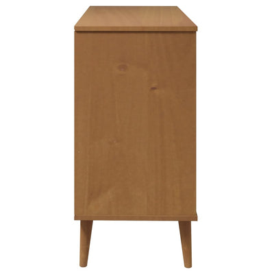 Kaappi MOLDE ruskea 113x40x80 cm täysi mänty