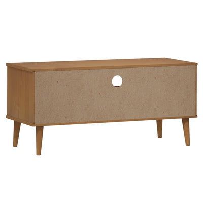 TV-taso MOLDE ruskea 106x40x49 cm täysi mänty