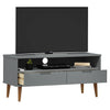 TV-taso MOLDE harmaa 106x40x49 cm täysi mänty