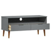 TV-taso MOLDE harmaa 106x40x49 cm täysi mänty