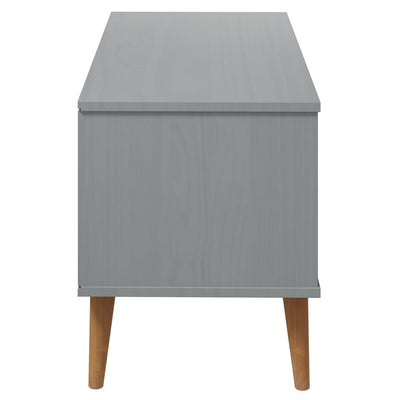 TV-taso MOLDE harmaa 106x40x49 cm täysi mänty