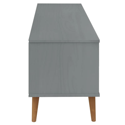 TV-taso MOLDE harmaa 158x40x49 cm täysi mänty