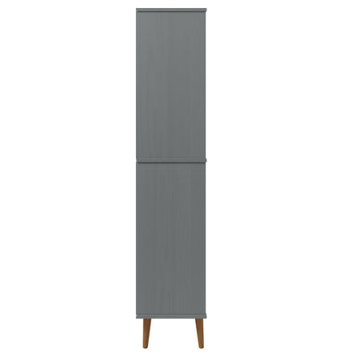 Kirjahylly MOLDE harmaa 85x35x170,5 cm täysi mänty