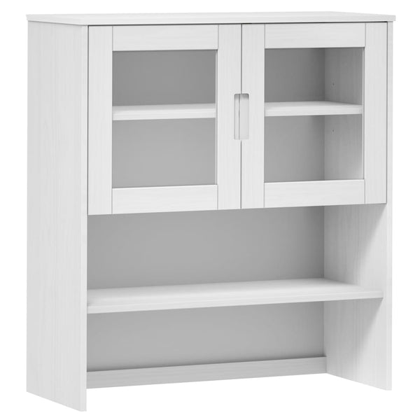 Yläkaappi MOLDE valkoinen 90x35x100 cm täysi mänty