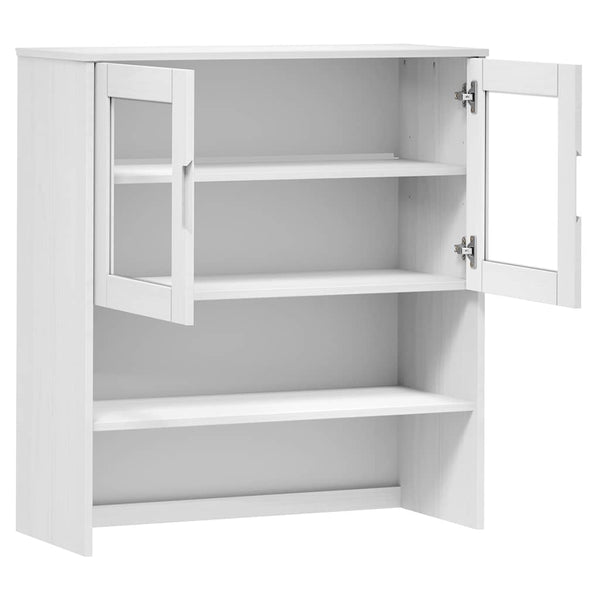 Yläkaappi MOLDE valkoinen 90x35x100 cm täysi mänty