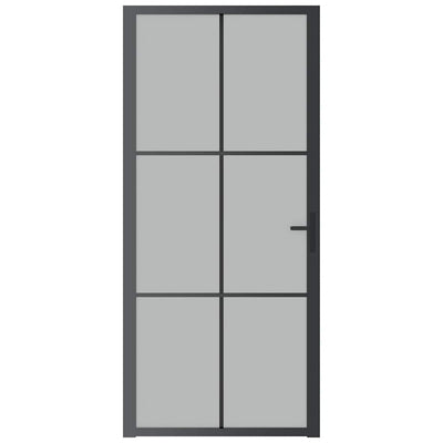 Musta sisäovi Cornila 93x201,5cm (mattalasi ja alumiini)