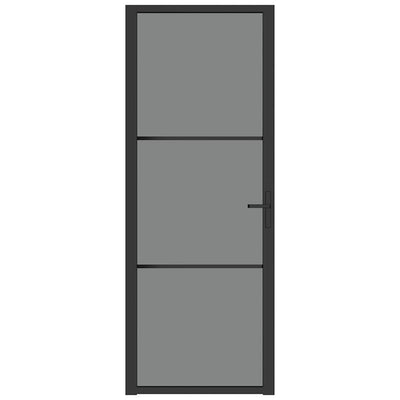 Musta sisäovi Cornila 76x201,5cm (esg-lasi ja alumiini)