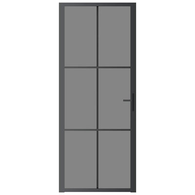 Musta sisäovi Cornila 83x201,5cm (esg-lasi ja alumiini)