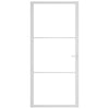Valkoinen sisäovi Cornila 93x201,5cm (esg-lasi ja alumiini)