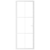 Valkoinen sisäovi Cornila 76x201,5cm (esg-lasi ja alumiini)