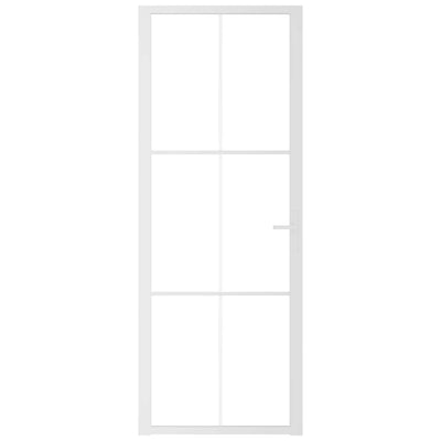 Valkoinen sisäovi Cornila 76x201,5cm (esg-lasi ja alumiini)