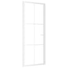 Valkoinen sisäovi Cornila 83x201,5cm (esg-lasi ja alumiini)