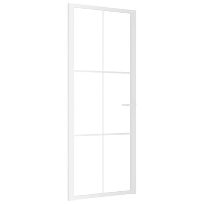 Valkoinen sisäovi Cornila 83x201,5cm (esg-lasi ja alumiini)